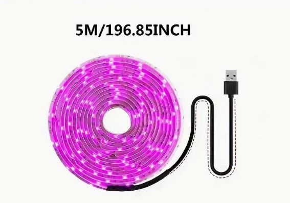 5M USB Plant Growth Light Strip, Full Spectrum