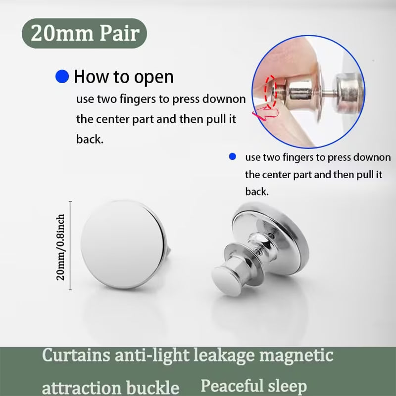 10 Pairs (20piees) Magnetic Curtain Clips