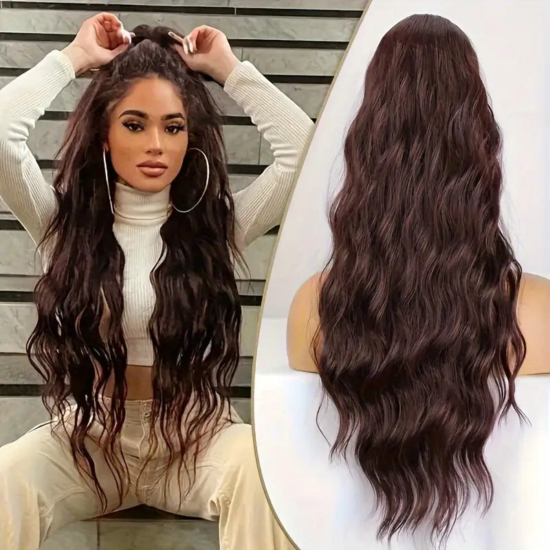 66cm Seamless Synthetic Wavy Ponytail