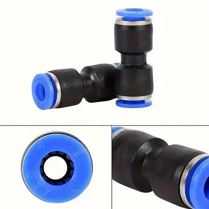 50pc Pu4/6/8/10/12 Pneumatic Quick Connector Pipe Straight Push-In Connector Air Pipe Connector Set