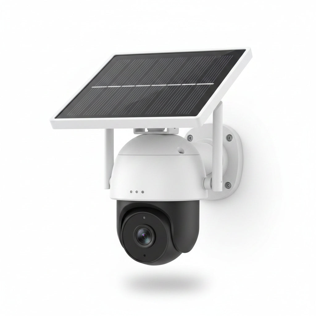 Aerbes AB-JK69-W WiFi 3MP Dual-Light Solar Camera, PIR, 2-Way Audio, 8000mAh Battery V380 Pro