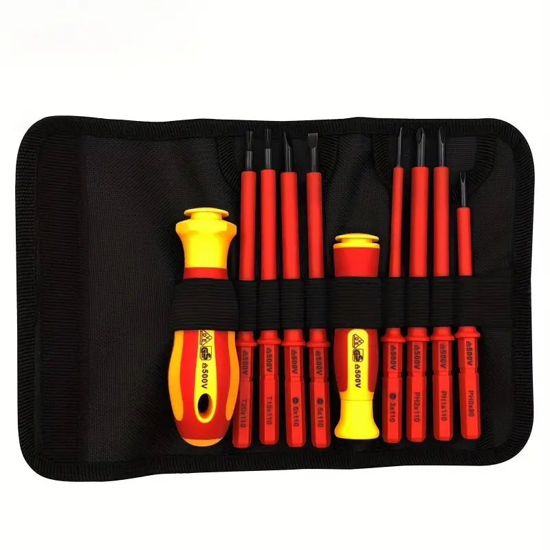 10pc Repair Electrician Anti-electric Screw Tool Box