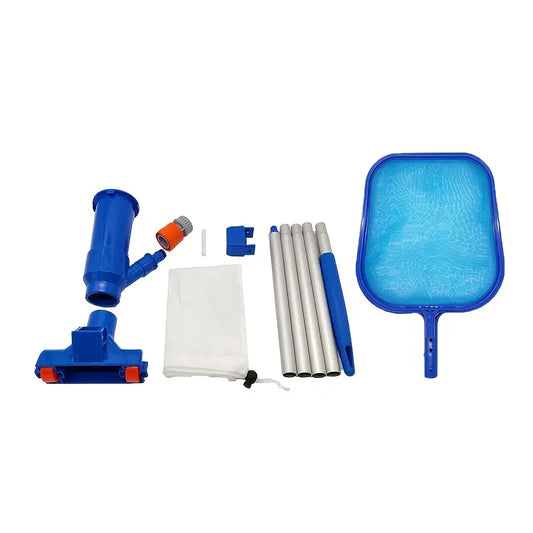 1 Set Blue Plastic Swimming Pool Anti-Slip Cleaning Kit