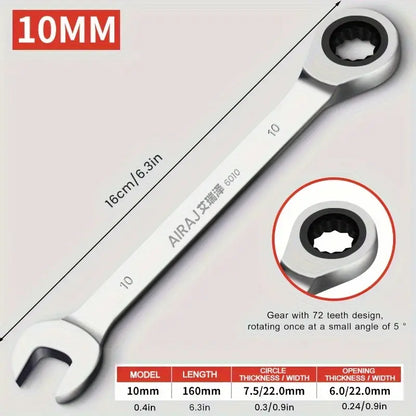 AIRAJ Universal Torx Wrench Adjustable Torque 10mm Ratchet Spanner