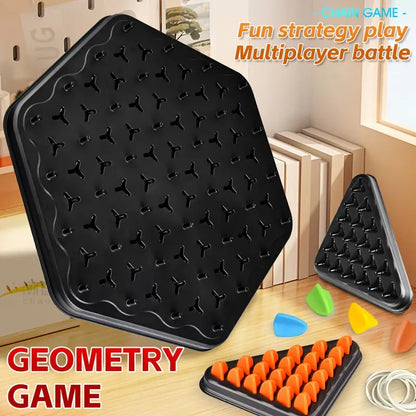 Triangular Chain Strategy Board Game for Kids