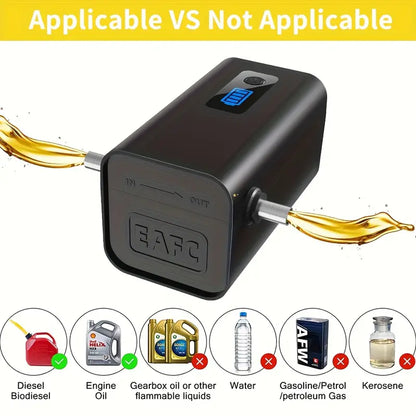 EAFC Portable Wireless oil pump - Easily Transfer Oil/ Crude Oil And Fuel with This Powerful Siphon Tool!