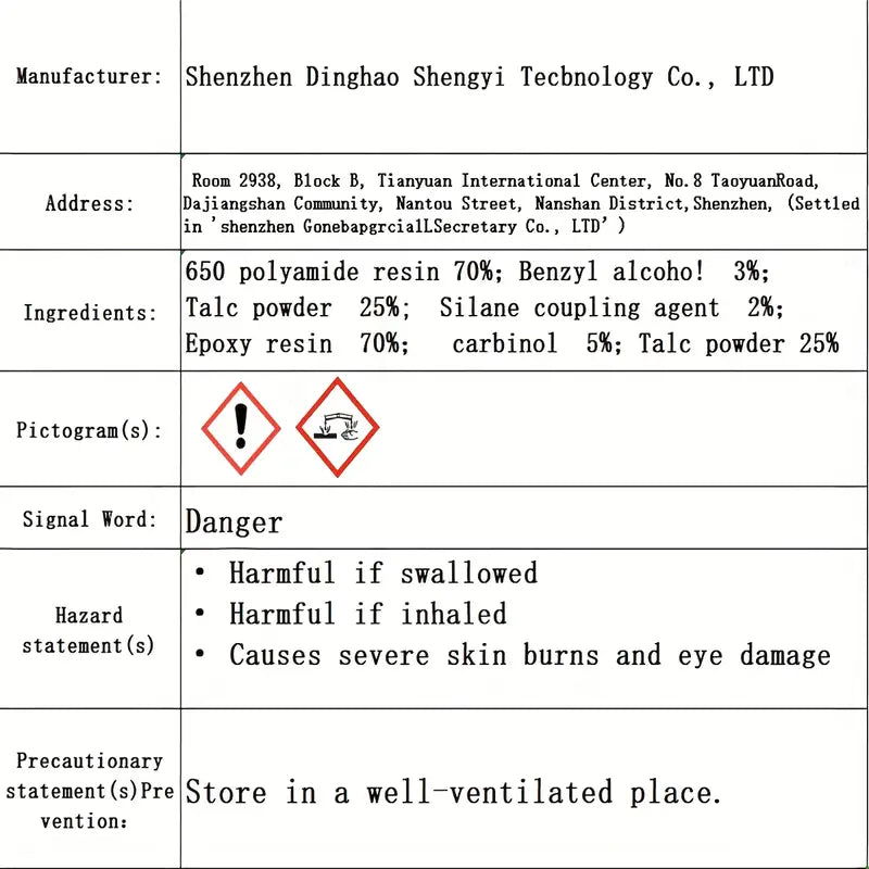 Universal Powerful AB glue for metal and glass plastic bonding