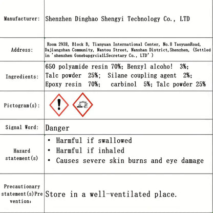 Universal Powerful AB glue for metal and glass plastic bonding