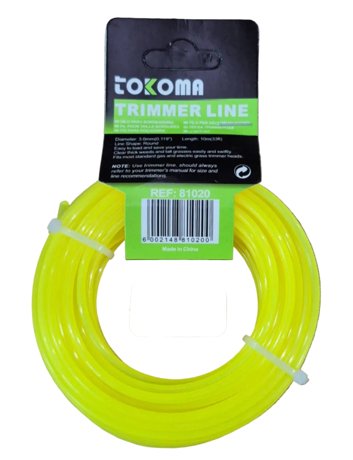 Tokoma High Quality 10M Trimmer Line - Little Tokyo SA