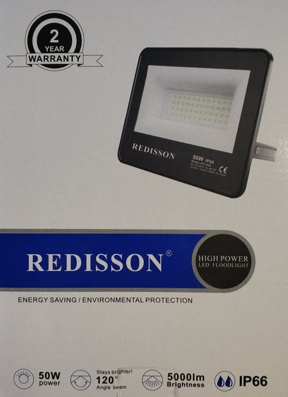 Redisson 50Watt 220v AC Outdoor LED Flood Light - Electromann SA