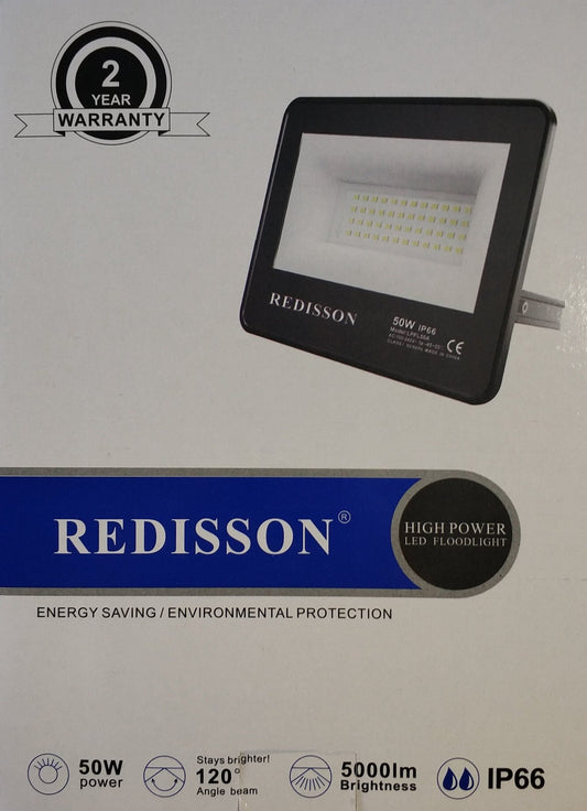 Redisson 50Watt 220v AC Outdoor LED Flood Light - Electromann SA