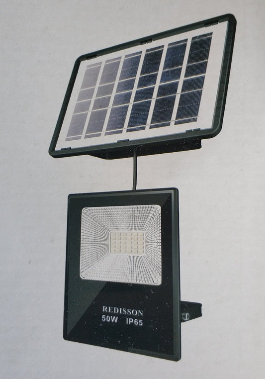 Redisson 50Watt SOLAR Outdoor LED Flood Light – Powerful and Energy-Efficient Lighting for Outdoor Spaces - Electromann SA