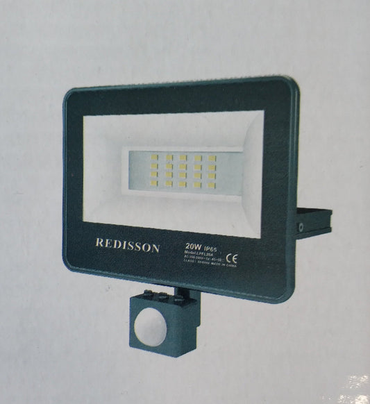 Redisson 20Watt Motion Sensing 220v AC Outdoor LED Flood Light - Electromann SA