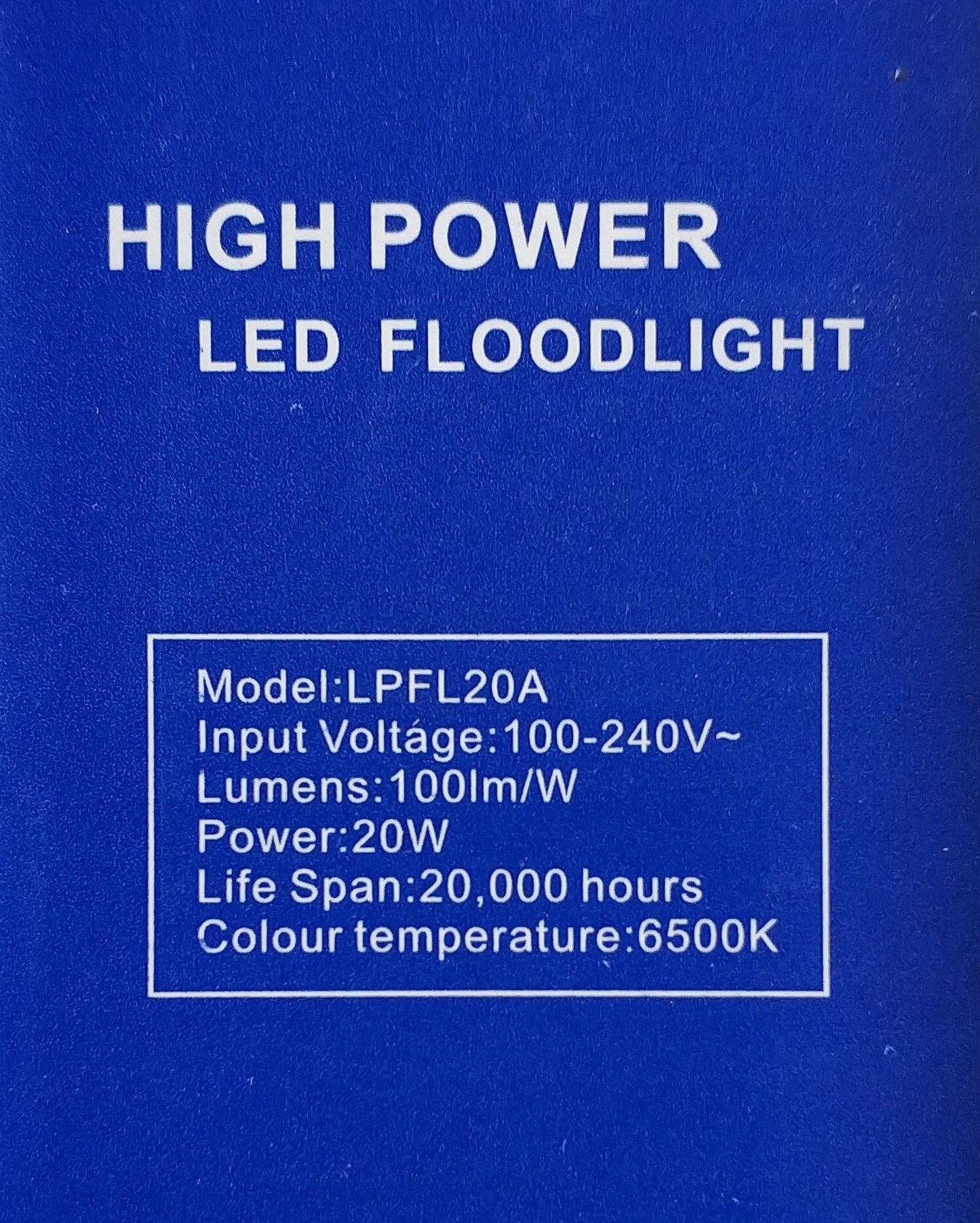 Redisson 20Watt Motion Sensing 220v AC Outdoor LED Flood Light - Electromann SA