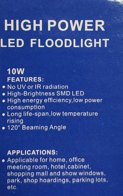 REDISSON 10Watt 220v AC Outdoor LED Flood Light - Electromann SA