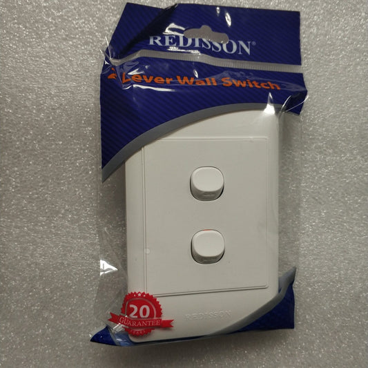 REDISSON 2 Lever 1 way Wall Switch - A102 - Electromann SA