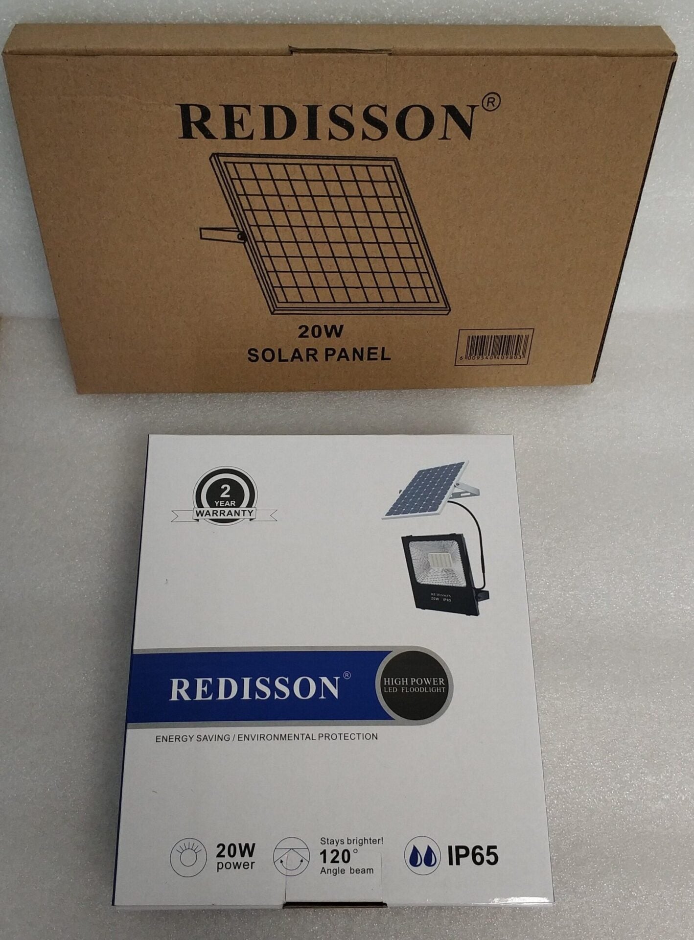 Redisson 20Watt *High Quality* SOLAR Outdoor LED Flood Light - Electromann SA