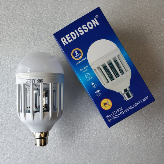 Redisson 9 watt B22 Mosquito Terminator Led lamp - Effective Mosquito Control Solution - Electromann SA