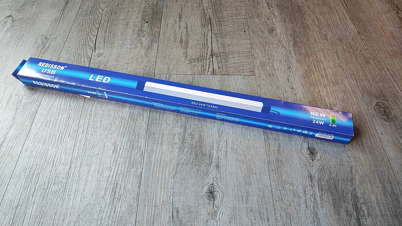 Redisson 24W T5 Rechargeable Portable LED Tube Light - Electromann SA