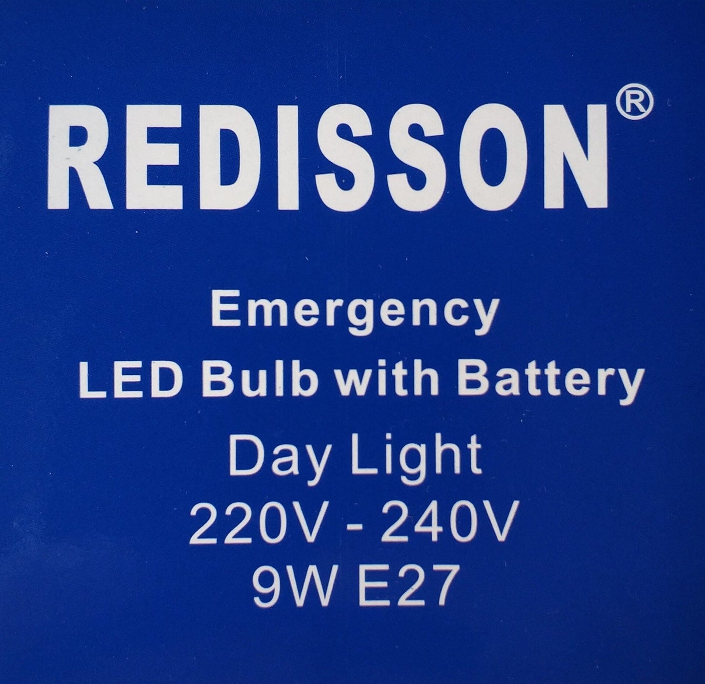 REDISSON 9 watt E27 Super Bright Smart Rechargeable Emergency LED bulb - Electromann SA