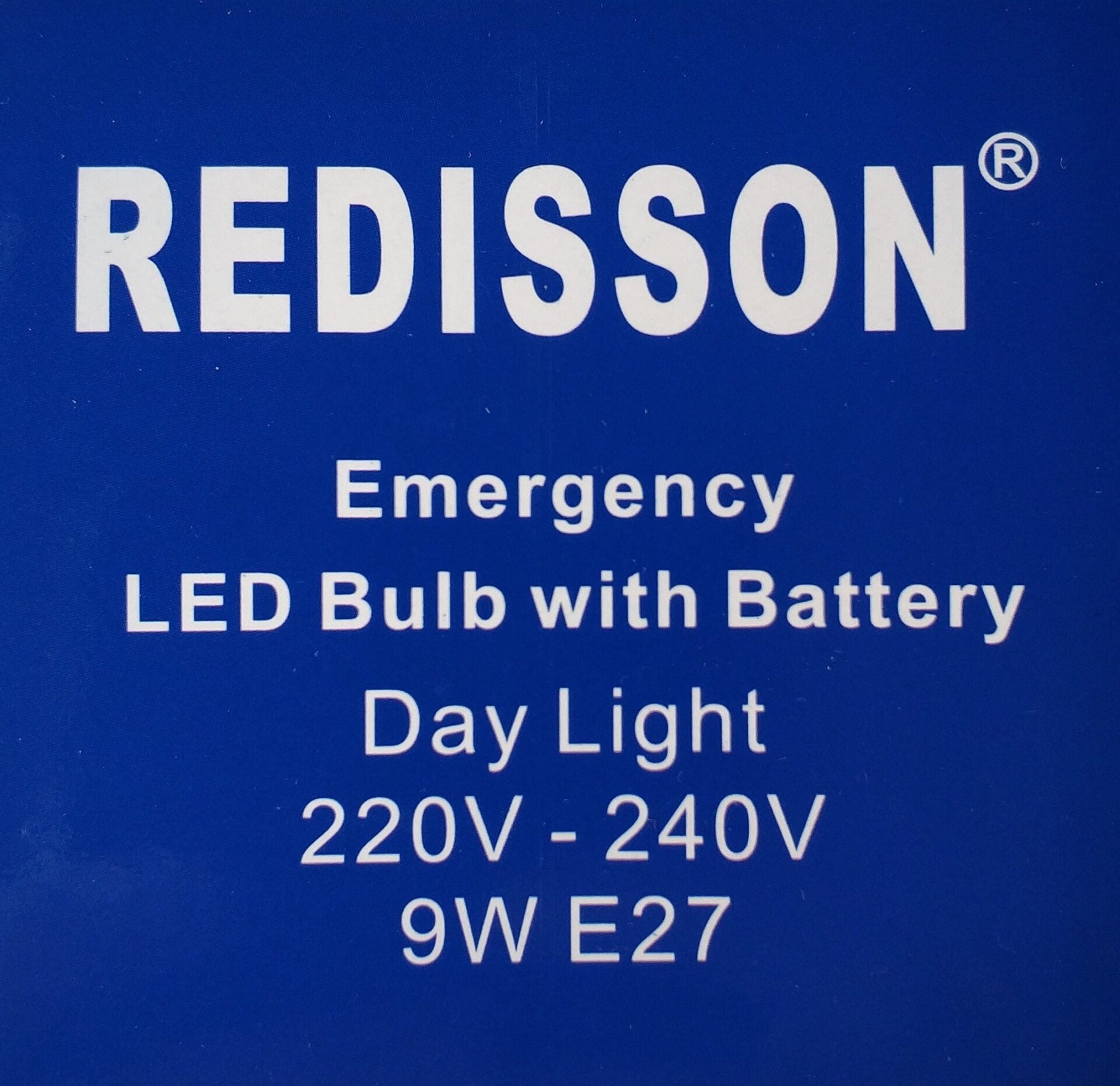 REDISSON 9 watt E27 Super Bright Smart Rechargeable Emergency LED bulb - Electromann SA