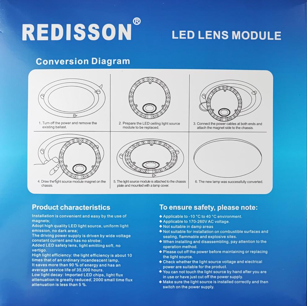 Redisson 24W Round LED Lens Module - Electromann SA