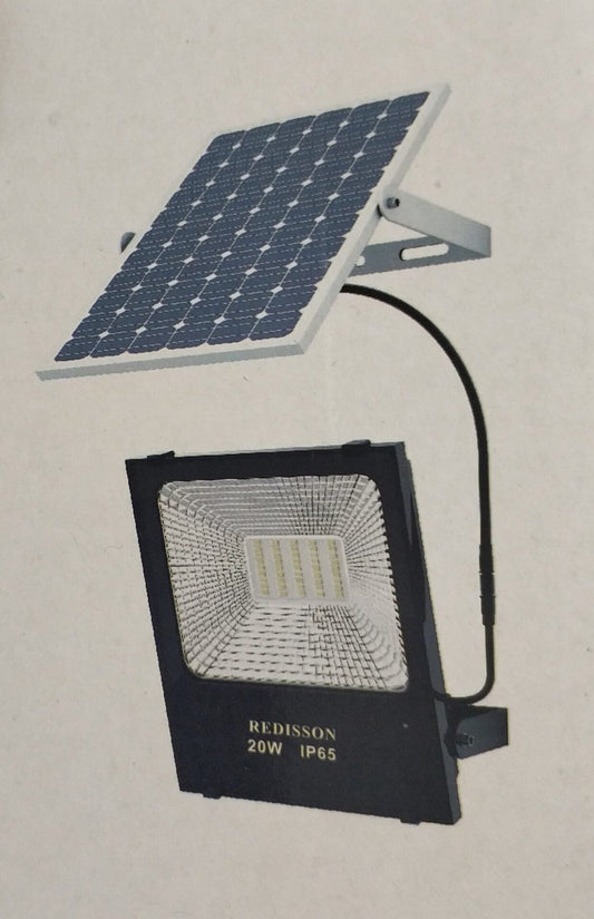 Ausma 20Watt *High Quality* SOLAR Outdoor LED Flood Light - Electromann SA