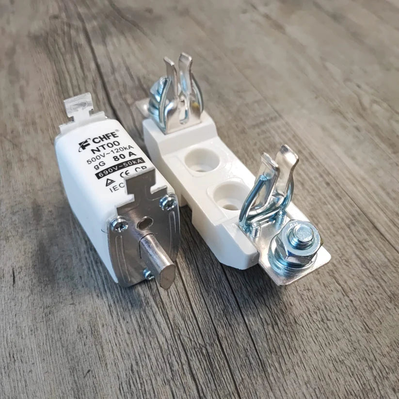 80Amp 1000v Ceramic Fuse + Holder