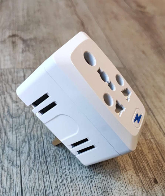 Universal 13Amp 4Way Travel Adaptor - Charge Multiple Devices on the Go - Electromann SA