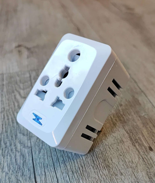Universal 13Amp 4Way Travel Adaptor - Charge Multiple Devices on the Go - Electromann SA