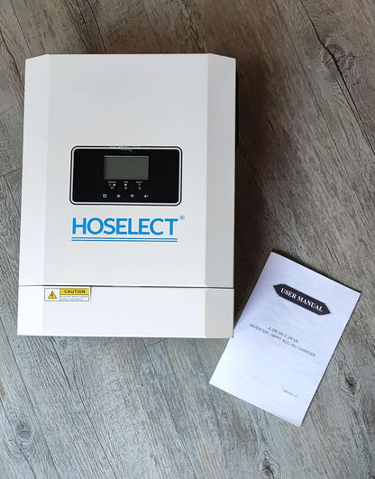 Hoselect 2KVA 1600w12v Pure Sine Hybrid Solar 80Amp PWM Inverter