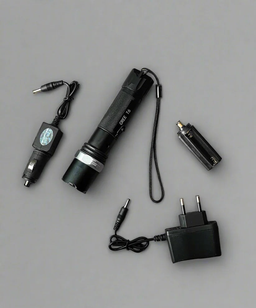 ETN Rechargeable Lithium Adjustable Zoom LED Flashlight