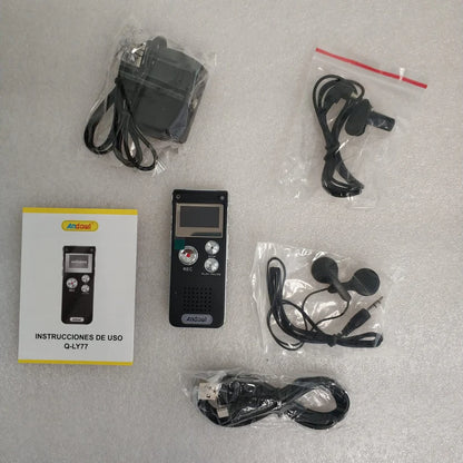 Andowl Q-LY77 16GB Digital Voice Recorder with LCD Screen | Andowl