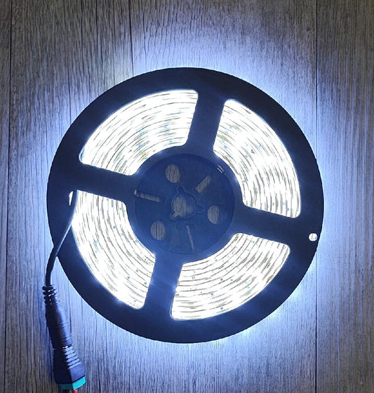12v DC 5m 150 x 5050Led Chip Soft Cool White Weatherproof LED Light Strip Roll