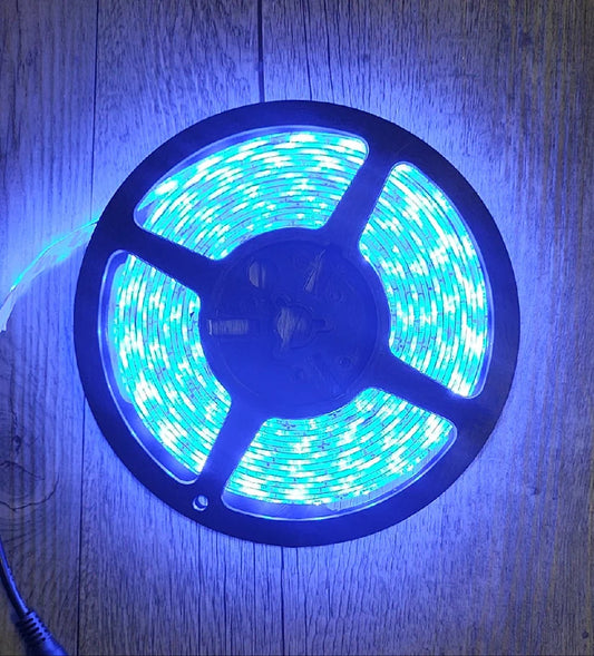 12v DC 5m 300 x 5050Led Chip Soft Blue Weatherproof LED Light Strip Roll