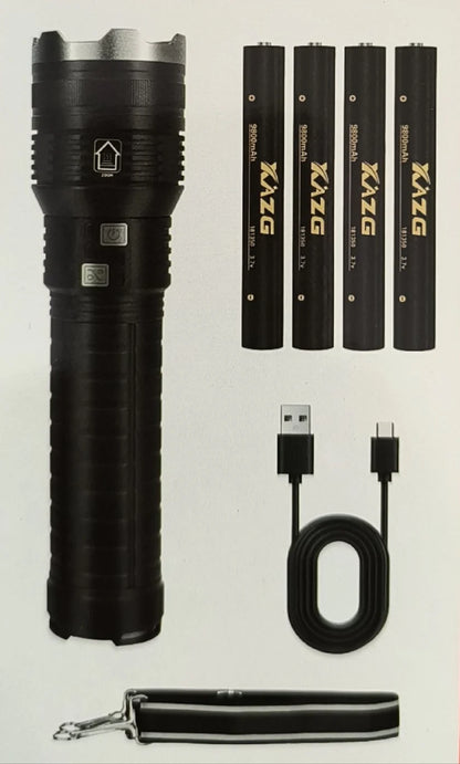 XA-G20 Aluminum Alloy High Power Led Flashlight with 181350 Lithium Batteries