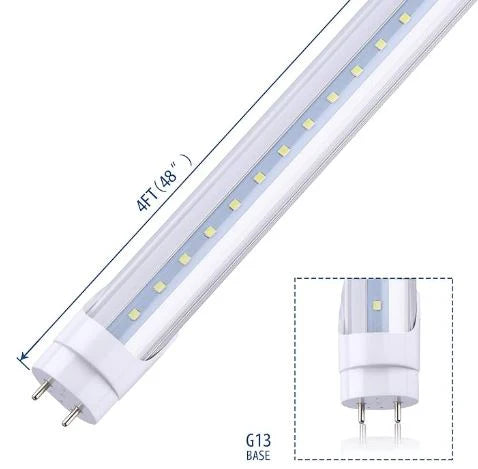 T8 4Ft 18w LED Tube - Energy-Efficient Frosted Lens 6500K Lighting Solution