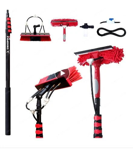 6Meter Pole Brush with Squeegee Solar Panel/Window Cleaning Kit