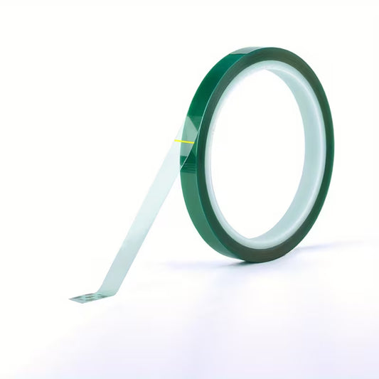 10mm x 33M Roll Green PET Film Tape High Temperature
