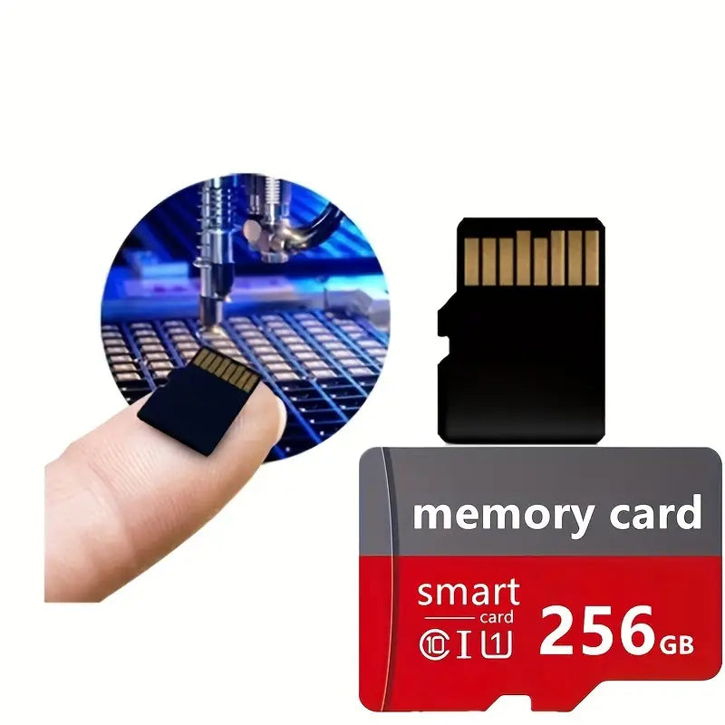 256GB Class 10 High-Speed Micro SD Card