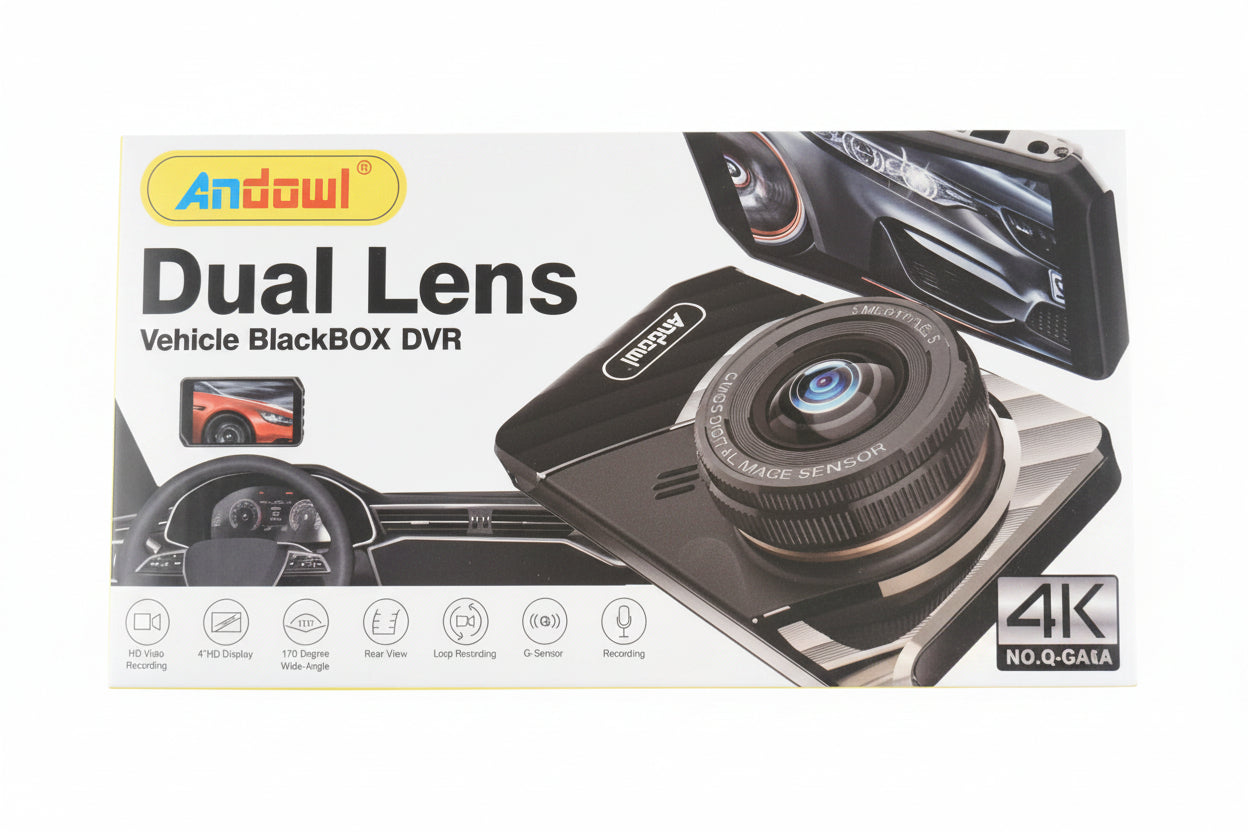 Andowl Dual Lens Vehicle Blackbox DVR Q-CA14