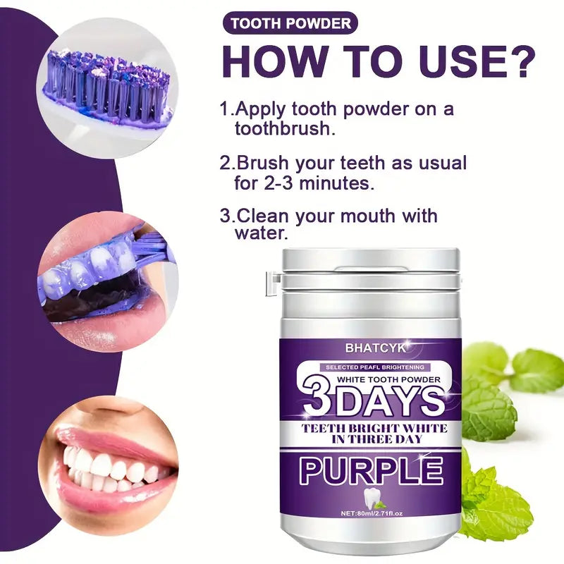 Premium Purple Teeth Whitening Powder