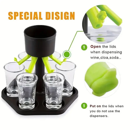 Shot Glass Dispenser And Holder