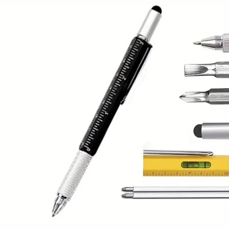 6in1 Premium Aluminum Metal Multitool Pen