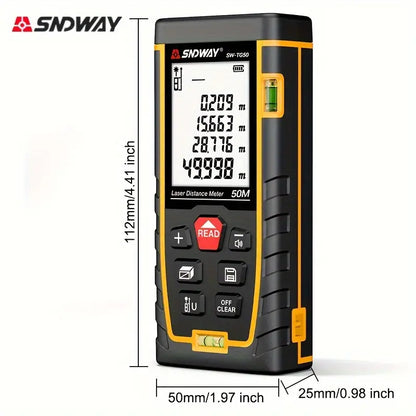 Digital Laser Distance Meter, Sndway Trena Laser Tape Range Finder