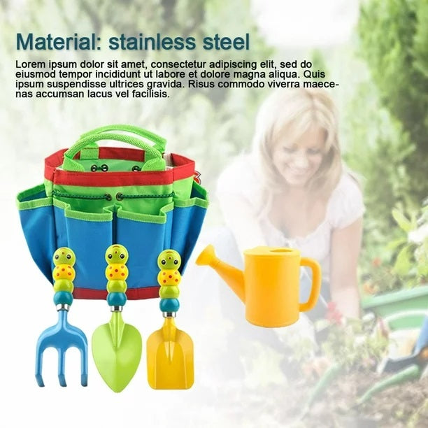 XF0907 Caterpillar Shaped Children’s Garden Tool Set 5 In1