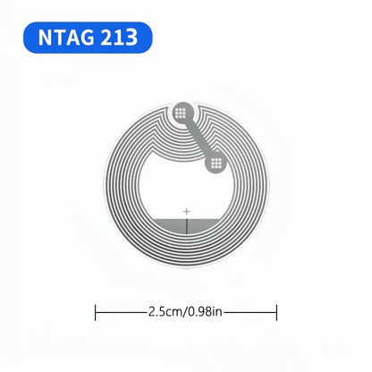 20 Rewritable NFC Tags - Erasable and Reusable 13.56MHZ 213 NFC Tags