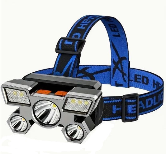 USB Rechargeable 5 Led Portable Headlamp