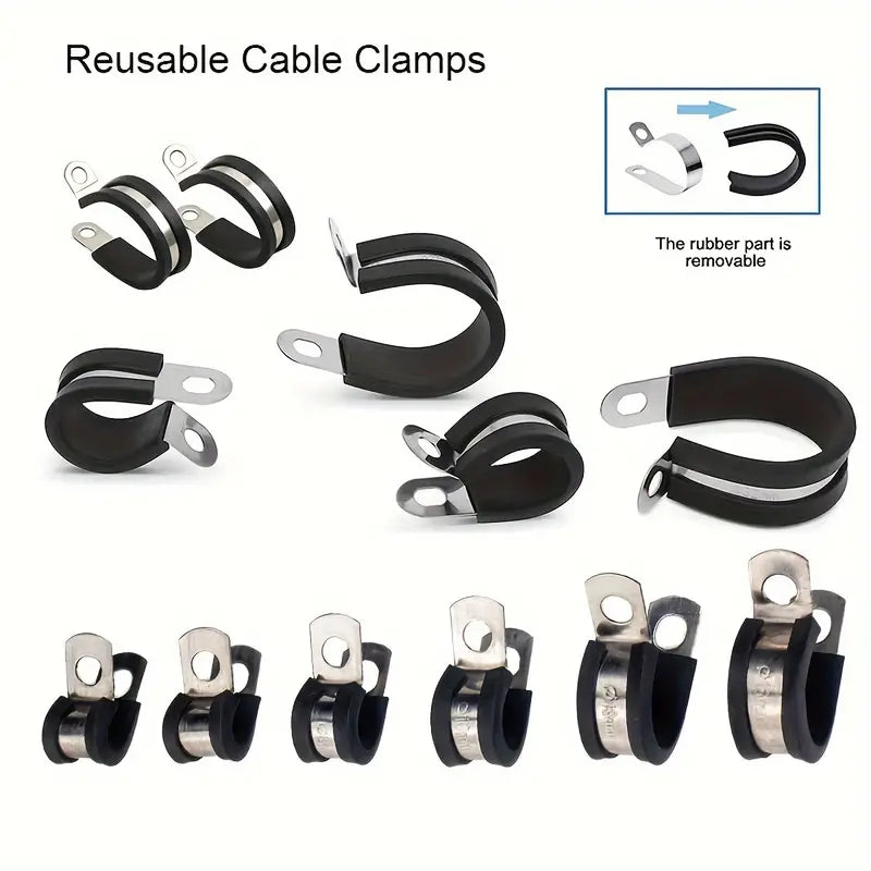 44pcs Cable Clamps Assortment Kit