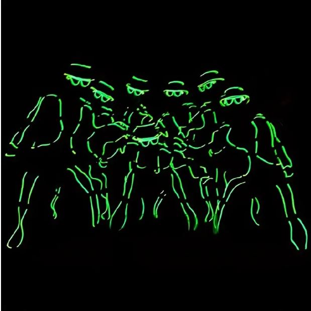 1set 3m/9.84ft Bright Neon Electroluminescent Light Strip - Green